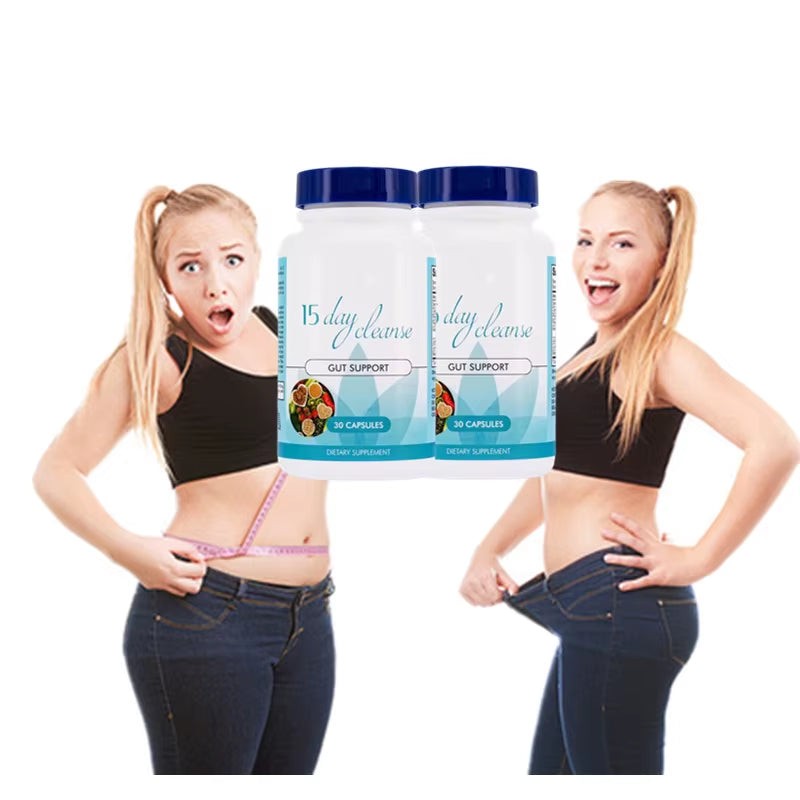 Gut Health and Gut Lining Supplement Improved Digestive Comfort 15 Day Cleanse Detox Gut and Colon Support Advanced Capsules