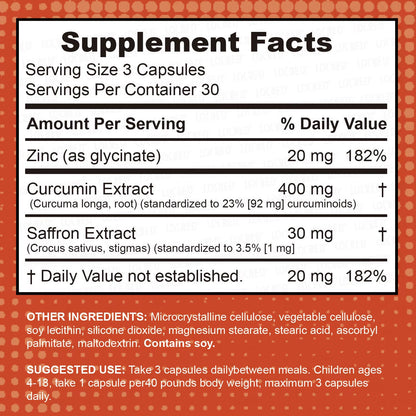 Saffron Capsule Private Label Organic Saffron Supplement Pure Saffron Extract Capsule