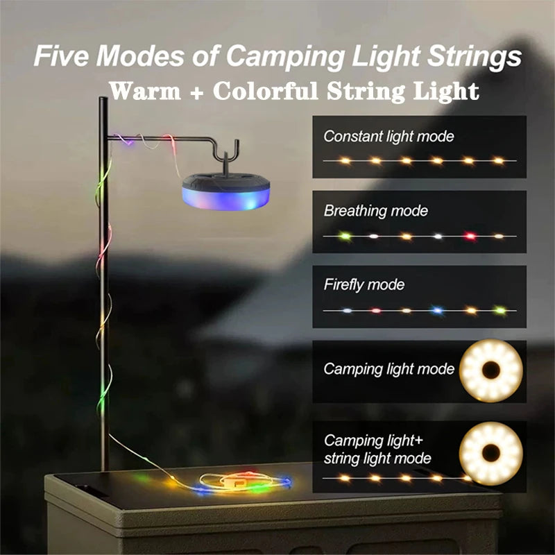 Portable LED Camping Lamp with Adjustable Brightness Modes