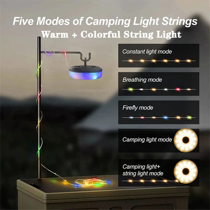 Portable LED Camping Lamp with Adjustable Brightness Modes